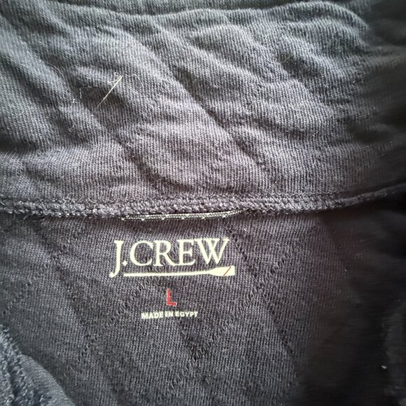 J. Crew Quilted Quarter-Zip Pullover - Men's size L - Picture 3 of 9